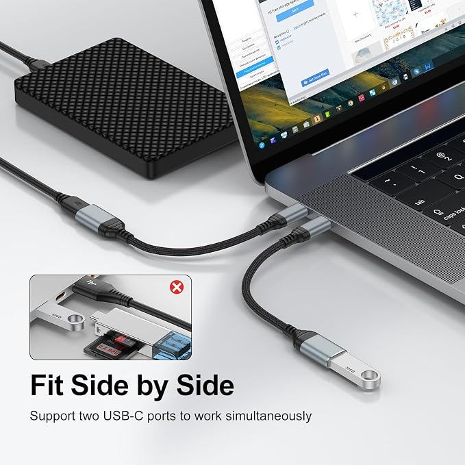 USB C to USB Adapter Type C OTG Cable - Image 3