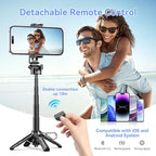 Retractable Mini Tripod for Cell Phone, Portable Selfie Stick Travel Phone - Image 5