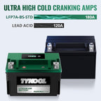 YTX7A-BS, 180 CCA, Lithium LiFePO4 Motorcycle Battery, 2X Cranking Amps - Image 4
