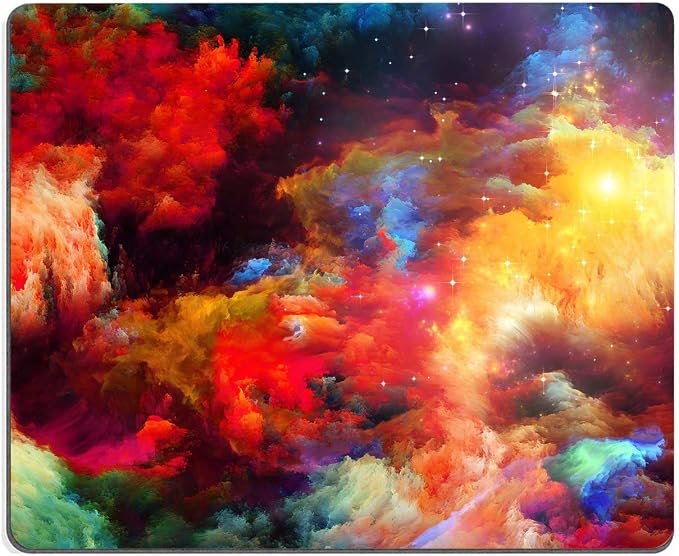 Colorful Galaxy Clouds Mouse Pad, Gaming Non-Slip Rubber Base Mouse Pads by EASTSMOOTH