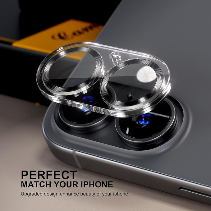 beuxece for 6 Pack iPhone 16 / iPhone 16 Plus Camera Lens Protector 9H Tempered - Image 5