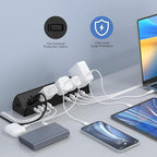 Jgstkcity Desk Clamp Power Strip, 45W Fast Charging Station, 4 USB-C, 4 USB-A - Image 4