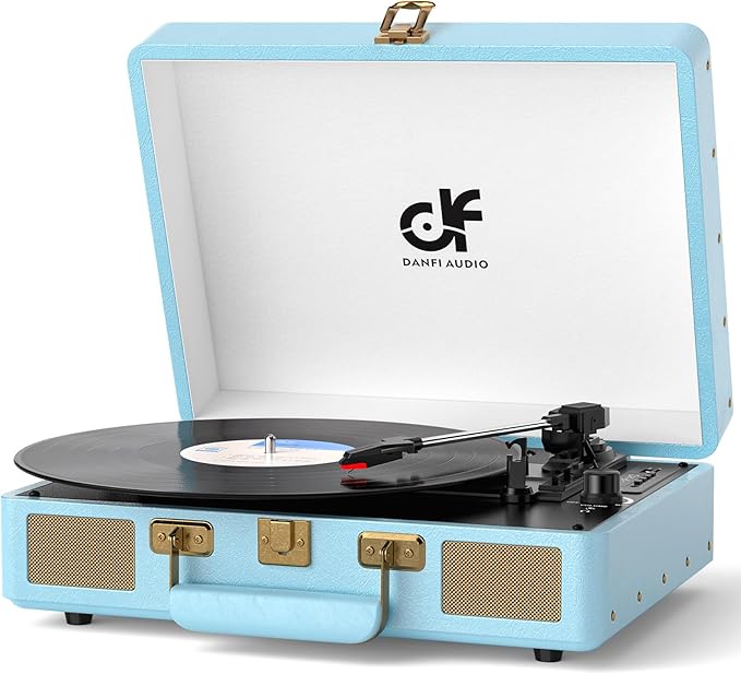Vinyl Record Player Suitcase by DANFIAUDIO