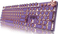 EWEADN Typewriter Style Mechanical Gaming Keyboard, Wired Mechanical Keyboards by SEUNKWANG