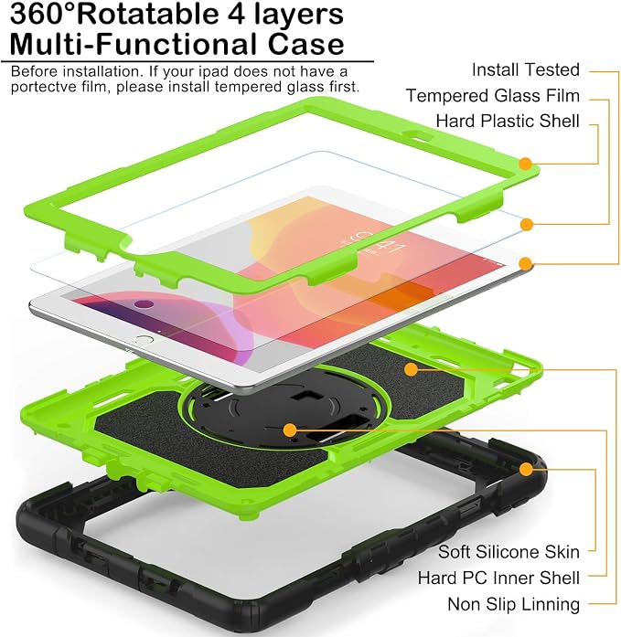BLOSOMEET Case for iPad 9th/8th/7th Generation 2021/2020/2019 10.2 Inch - Image 2