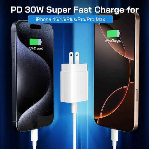 30W USB C i Phone 16 15 Charger Fast Charging, iPad Pro/Air/Mini - Image 2