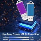 USB Thumb Drive 2GB Flash Drive 50 Pack, Nicepicten Fat Memorias USB 2.0 Flash - Image 2