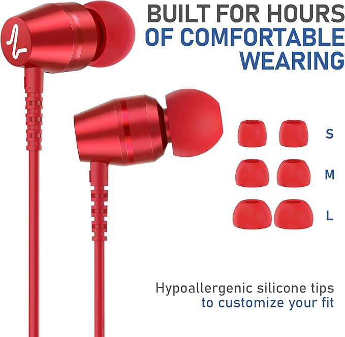 LUDOS OMNITONE Wired Earbuds in-Ear Headphones, 5 Years Warranty, Earphones - Image 6