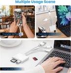 SD Card Reader for iPhone iPad Mac, USB-C & Lightning & USB-A 3-in-1 MicroSD/SD - Image 7