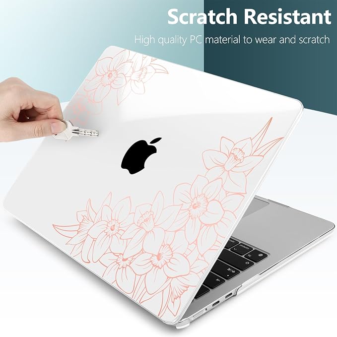 TWOLSKOO Compatible with M4 MacBook Air 13.6 inch Case 2025-2022 Release M4 - Image 4