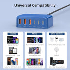 6 in 1 USB Charger, 50% Smaller Charging Station - Image 2