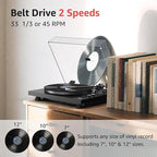 Record Player Wireless Output Turntable Carbon Fiber Tonearm Vinyl Player - Image 3