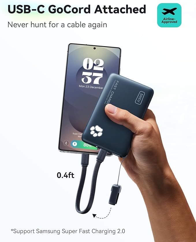 INIU 45W Fast Charging Portable Charger, 40% Smaller 10000mAh - Image 4