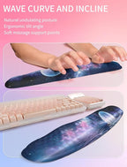 Hokafenle 2in1 Combination, Wave Keyboard Wrist Rest and Ergonomic Curvature - Image 2