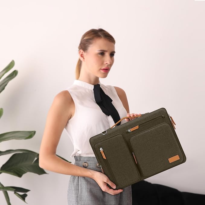 MOSISO 360 Protective Laptop Shoulder Bag, 15-15.6 inch Computer Bags Compatible - Image 7