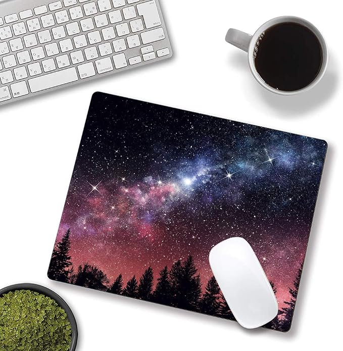Hokafenle Square Mouse Pad, Galaxy Mouse Pad, Mouse Mat Square Waterproof Mouse - Image 4