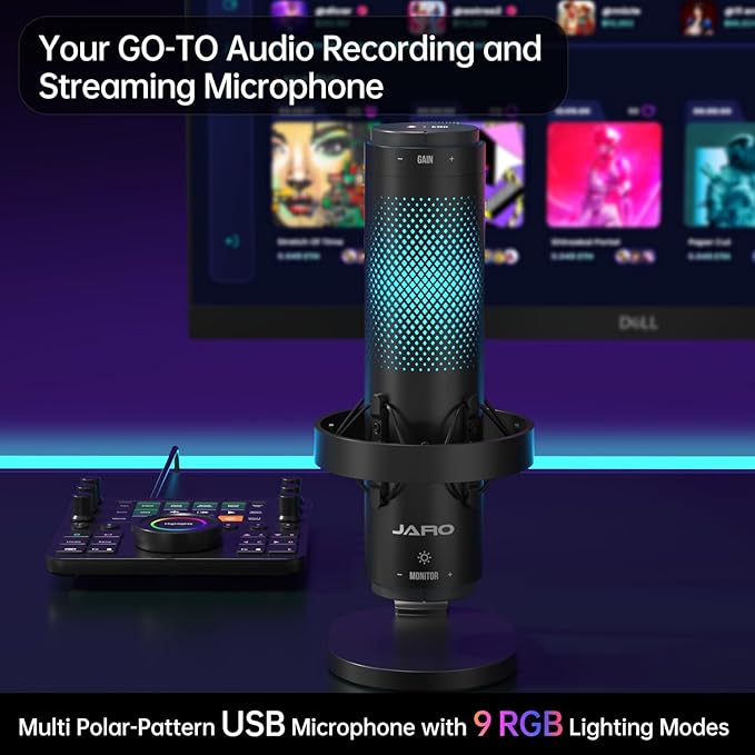 JARO USB Multi-Polar Pattern Condenser Microphone - Image 2