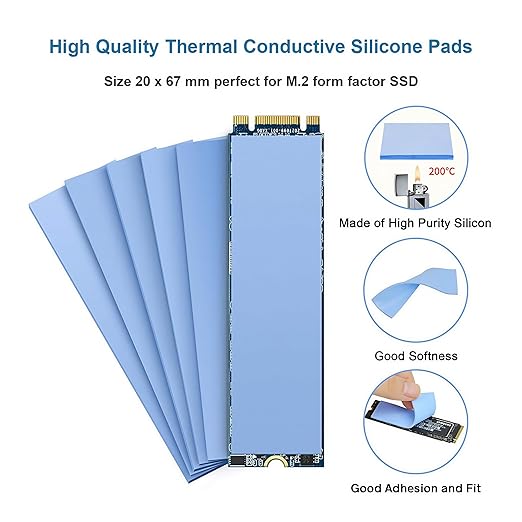 A ADWITS Thermal Conductive Silicone Pads, Soft Safe Simple to Apply - Image 2
