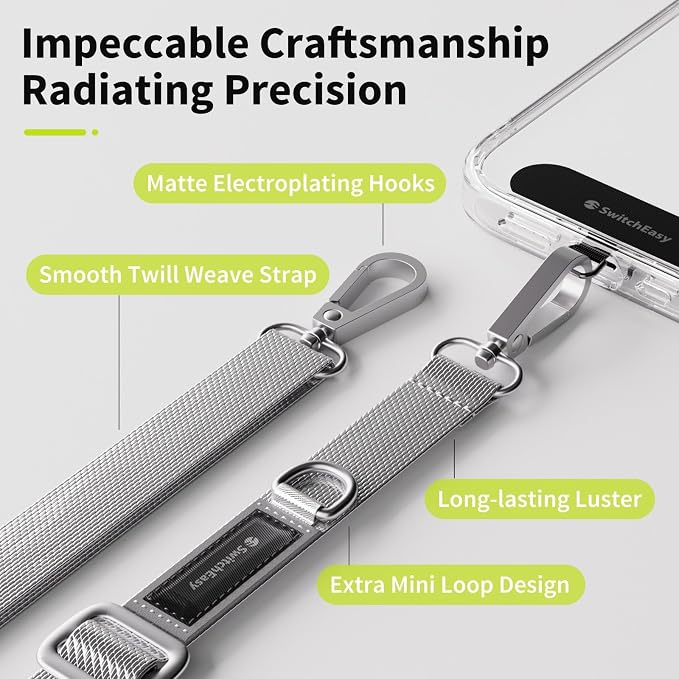SWITCHEASY 20mm Adjustable Crossbody Phone Strap Compatible - Image 3