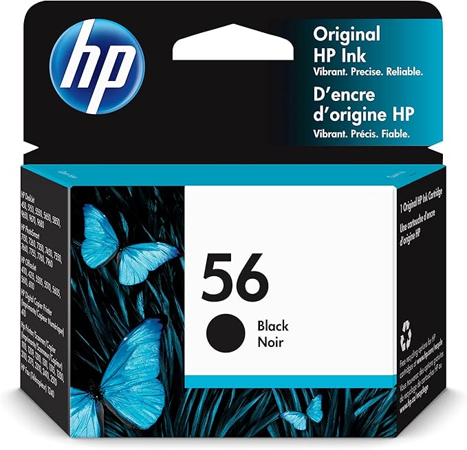 HP 56 Black Ink Cartridge | Works by HP