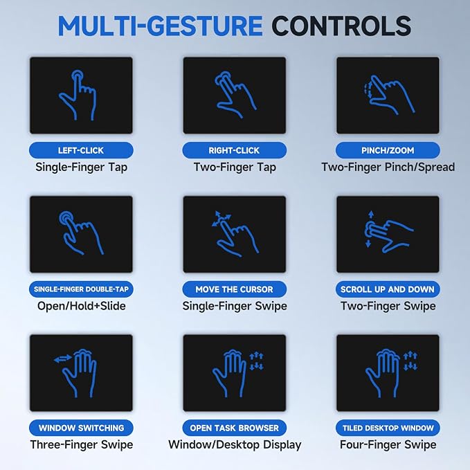 Wired Trackpad for Windows 10/11, High-Precision Multi-Touch Portable Trackpad - Image 5