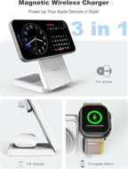 2025 Upgraded Wireless Charger for Apple: 3 in 1 Charging Station Foldable Fast - Image 2