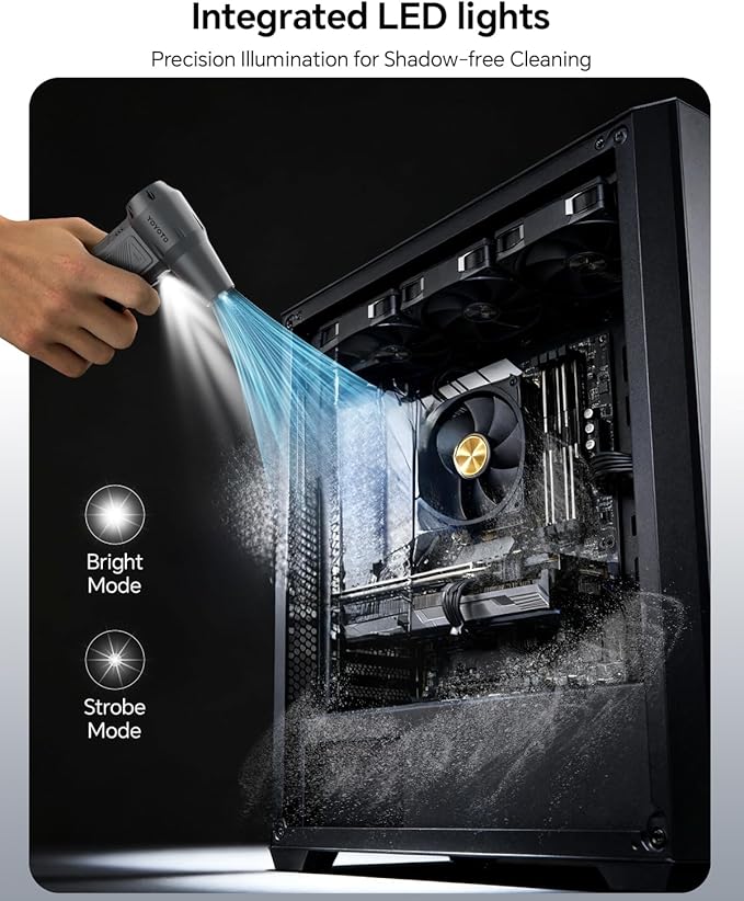 Compressed Air Duster, 300000RPM Powerful Electric Air Duster Rechargeable - Image 7