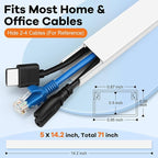 ZhiYo Cord Hider 71in, Cord Covers - Image 2
