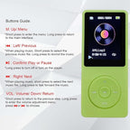 MP3 Player 32GB with Speaker Earphone Portable Mini Green Music Player Support - Image 2