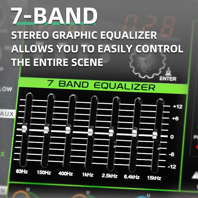 Depusheng PA12 Professional Audio Mixer Sound Board Console Desk System - Image 4
