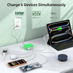 6 in 1 USB Charger, 50% Smaller Charging Station - Image 2