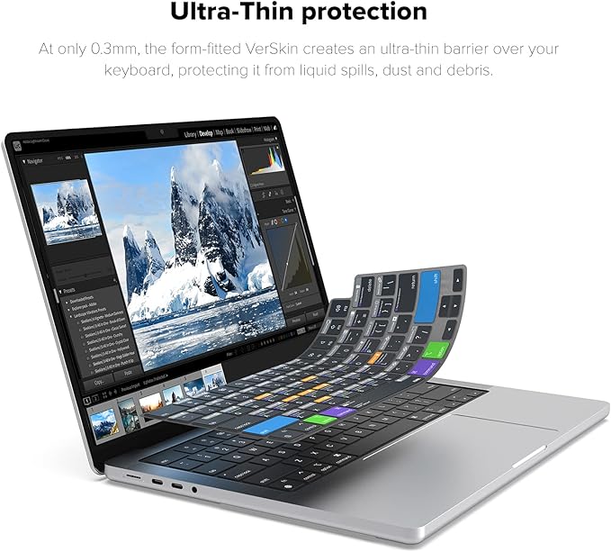 JCPal Adobe Lightroom Shortcut Guide Keyboard Cover - Image 3