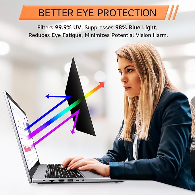 Nano Laptop Privacy Screen 13.3 Inch 16:10, No Glue Computer Monitor Privacy - Image 4