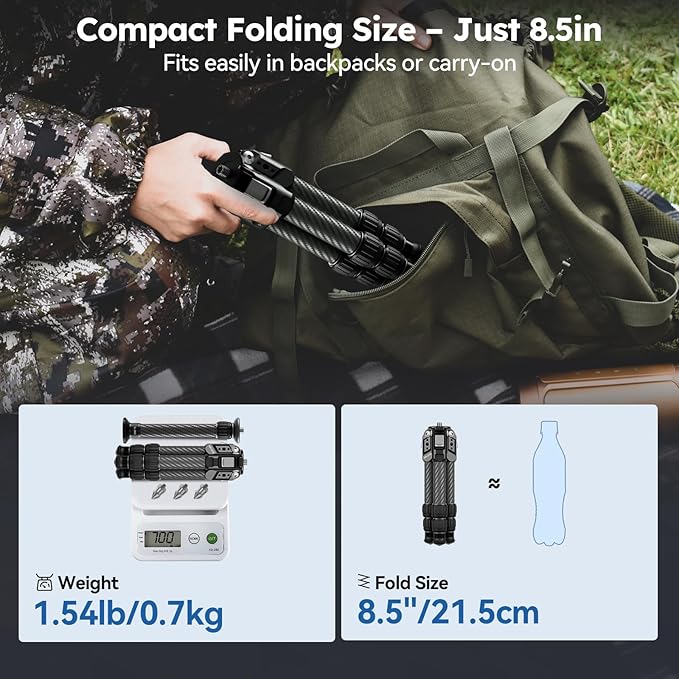 SIRUI Mini Carbon Fiber Tripod - Image 2