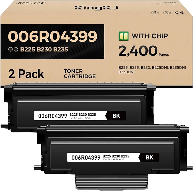 B230 B225 B235 Black Toner Cartridge 2-Pack by KingKJInkToner