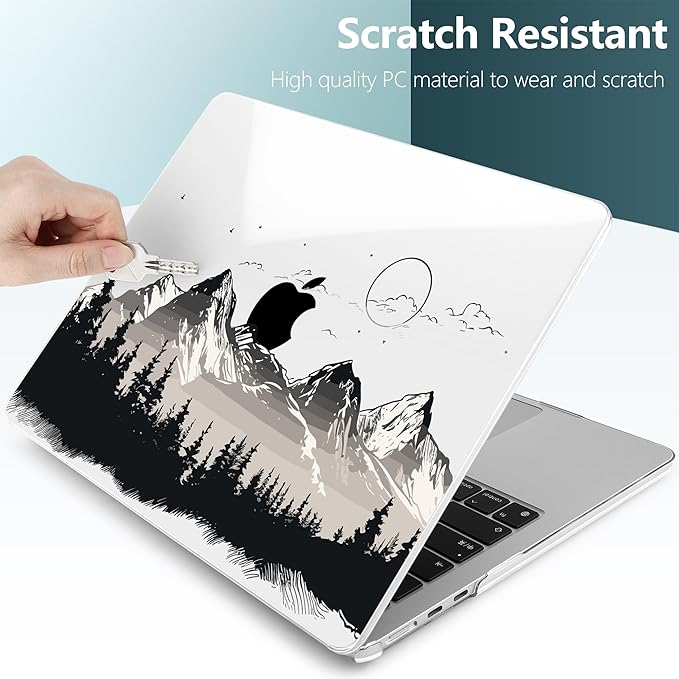 TWOLSKOO Compatible with M4 MacBook Air 13.6 inch Case 2025-2022 Release M4 - Image 4