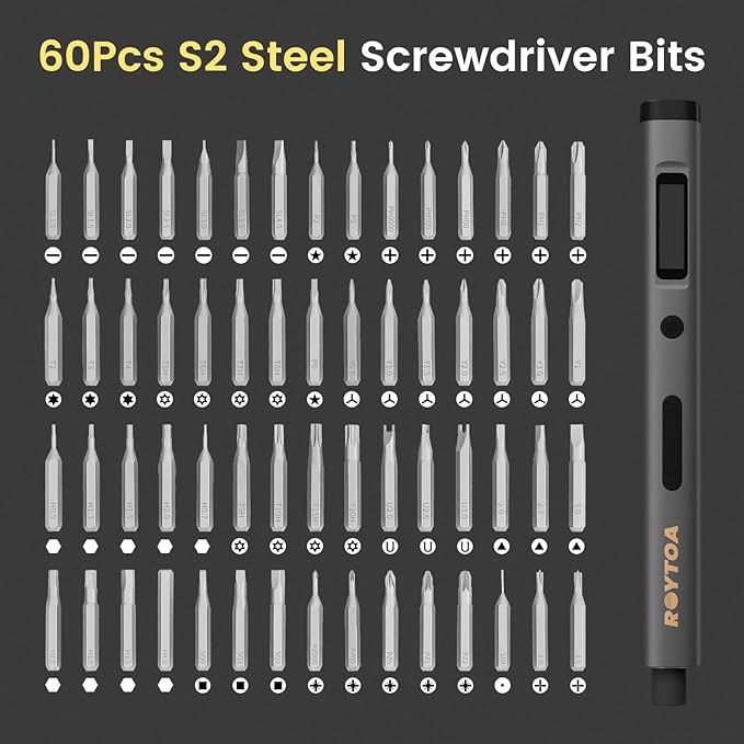 Mini Electric Screwdriver Set 3.7V, Precision Electric Screwdriver Cordless - Image 6
