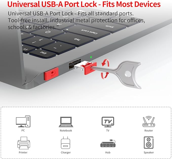 100PCS USB Metal Port Lock Blocker - Image 8