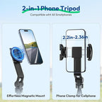ULANZI TT88 Magnetic Tripod for iPhone, 2-in-1 Phone Clip & Dual Cold Shoe - Image 2