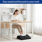 Foot Rest for Under Desk at Work Ergonomic Under Desk Footrest，Support Foot - Image 2