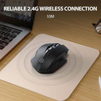 INPHIC Wireless Mouse Rechargeable, Upgraded Visible Battery, 2400 DPI - Image 2