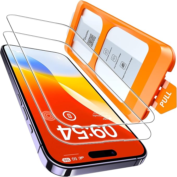 TOCOL for iPhone 14 Pro Screen Protector 9H Hardness Military Grade by TOCOL