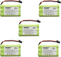 HQRP 5-Pack Cordless Phone Battery Compatible by HQRP
