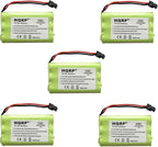HQRP 5-Pack Cordless Phone Battery Compatible by HQRP