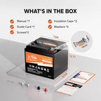 LiTime 12V 50Ah LiFePO4 Lithium Battery 12.8 Volt Deep Cycle Battery, 4000+ - Image 2