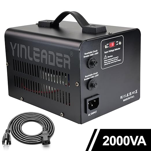 Yinleader 110V to 220V Voltage Converter Transformer 2000W Step Up/Down 110/120 - Image 7