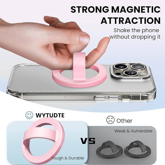 Magnetic Silicone Ring Grip Phone Holder, Loop Grip Phone Holder, Magnetic - Image 2