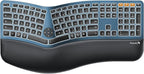 ProtoArc Backlit Bluetooth Ergonomic Keyboard, EK01 Plus Full Size Wireless by ProtoArc