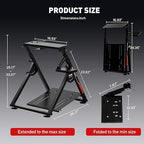 GTPLAYER Sim Racing Wheel Stand Simulator Cockpit Wheel Stand fit - Image 2