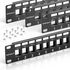 24 Port Blank Keystone Patch Panel by Unknown